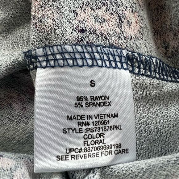 Pink Republic Blue Magenta Floral Crop Spaghetti Strap Cami Tank Size S - Picture 7 of 13